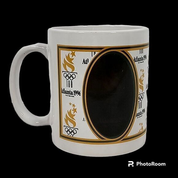 Vintage 1996 Atlanta Olympics Torch Ceramic Mug Heat Activated Color Changing - Picture 2 of 9